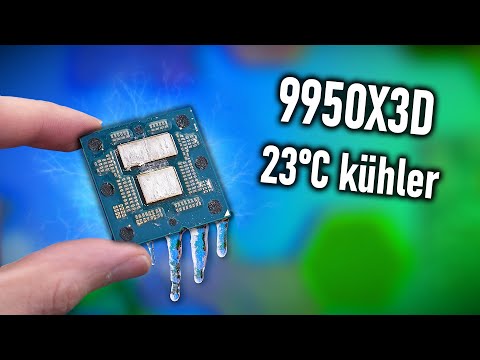 Noch kühler und effizienter als zuvor – Ryzen 9950X3D Delidded