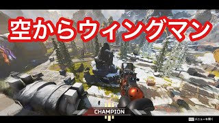 【APEX LEGENDS】空からウィングマン当たれば最強すぎる