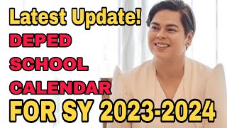 SCHOOL CALENDAR FOR SY 2023-2024