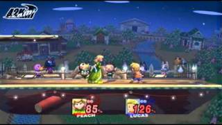SSBB - Peach vs Lucas - Seishun no Tobira