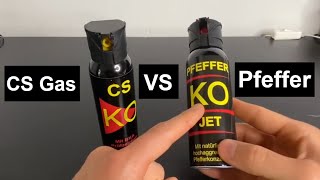 Pfefferspray vs CS Gas