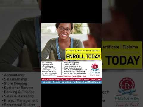 Join the Best Technical College in Kenya – Ramsis Technical Training College #school #motivation