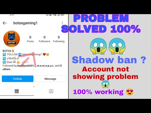 PROBLEM SOLVED 100% | Account shows zero followers zero post zero following 😱 | ONE CLICK SOLVE 🔥😎