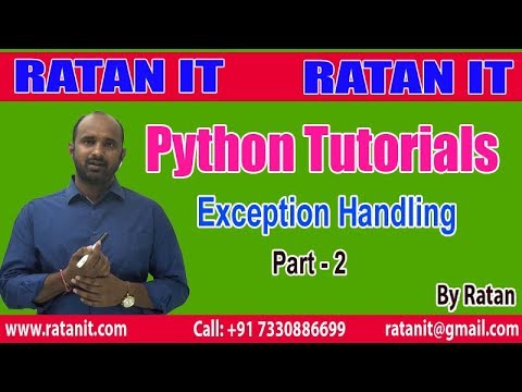 Python Lecture Exception Handling In Python Part 2