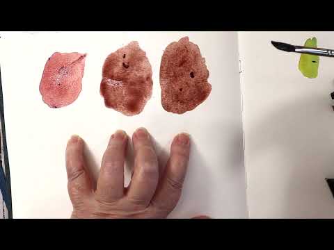 Daniel Smith Primatek Earth Red watercolor Comparison Swatching