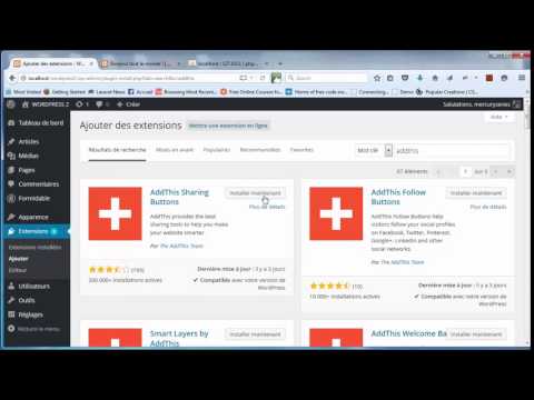 Tutoriel Wordpress 39 Partage d articles sur les réseaux sociaux