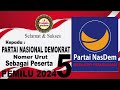 Mars Partai Nasdem Sebagai No Urut 5 Pemilu 2024