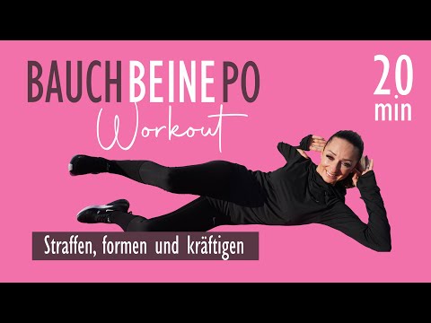 20 MIN BAUCH BEINE PO WORKOUT / Straffen, formen und kräftigen | Katja Seifried
