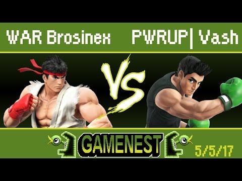 WAR Brosinex (Ryu) vs PWRUP | Vash (Little Mac) - Wii U Winners Round 4 SIU