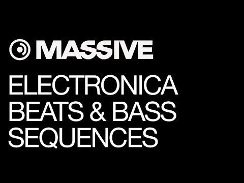 NI Massive - Electronica Sounds - pt 4 - Drum Beat & Bass Sequence - How To Tutorial