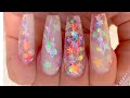 View 26 Milky White Acrylic Nails With Glitter