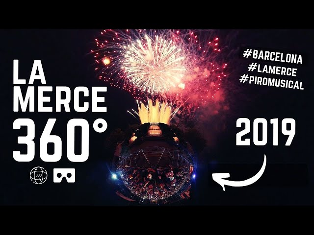 Fireworks Mercé 2019 → 360° | VR | 5K | ⟦Insta360⟧ 💥