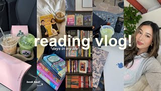 VLOG!🍵 cozy & productive reading vlog, new books, errands, road trip, & new recs!