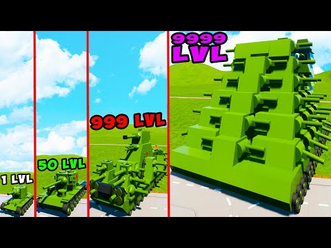 ЭВОЛЮЦИЯ МОНСТРА КВ-54 В BRICK RIGS! ЛЕГО ВОЙНА и БИТВА ТАНКОВ В БРИК РИГС! Мультики Про Танки!