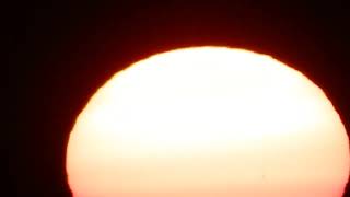 Charlotte, NC - Charlotte Sunrise with sunspots visible!