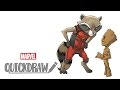 Watch Rocket & Baby Groot come to life - Marvel Quickdraw