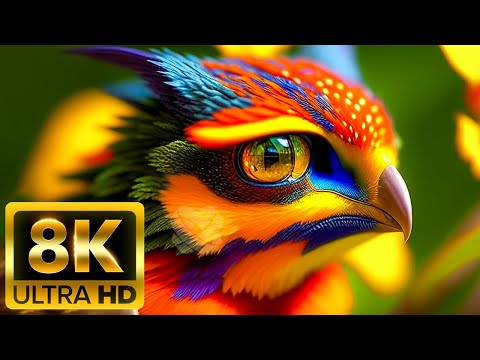 UNIQUE ANIMALS COLLECTION - 8K (60FPS) ULTRA HD - With Nature Sounds (Colorfully Dynamic