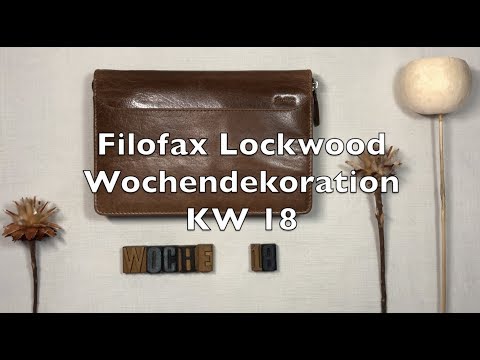 Filofax Lockwood - Wochendekoration KW 18 - German