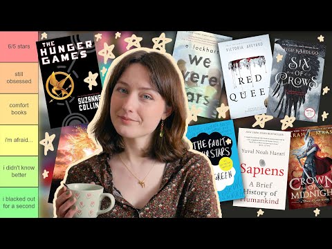 tier ranking ALL books i ever gave 5 stars 🌟 from 2014 till now