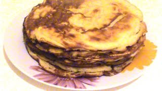 preview picture of video 'Блинчики на дрожжах. Pancakes on the yeast.'