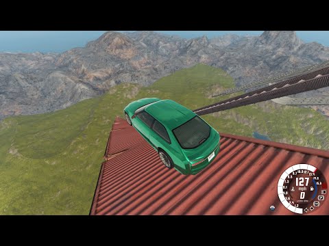 Death Falls - BeamNG.Drive - Insane Car Crash Testing