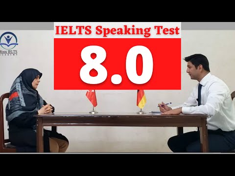 IELTS Speaking test band score 8