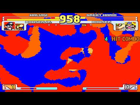 NICK54222 MUGEN: Waluigi and Bowser Jr. VS Wario and Bowser