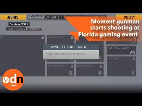 The moment a gunman opened fire at Florida gaming event