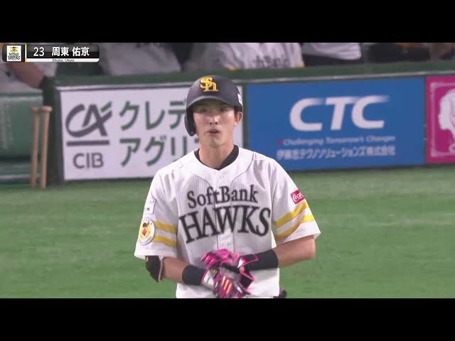 【ボールは友達】H周東佑京『たくましさ感じる…6戦連続安打』