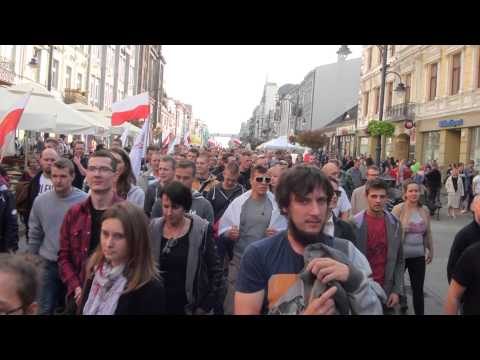 KORWiN Łódź - Marsz Antyimigrancki - Ulica Piotrkowska