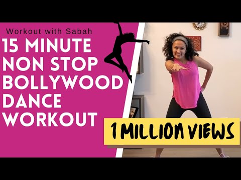 15 Minute At-home Non-stop Bollywood High Intensity Dance Workout | Burns 🔥 200 calories