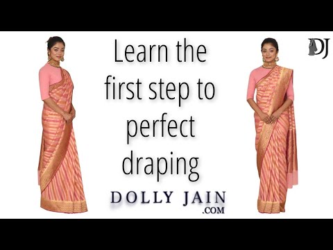 The Foundation: How to Start Your Saree Drape Right