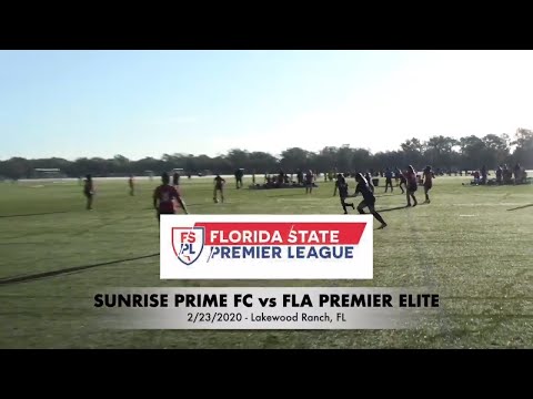 U14 Sunrise Prime FC Y1 vs Florida Premier FC Elite - FSPL - FULL GAME