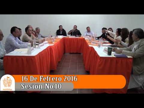 Sesión Ordinaria No. 10 de Ayuntamiento 16 de febrero de 2016