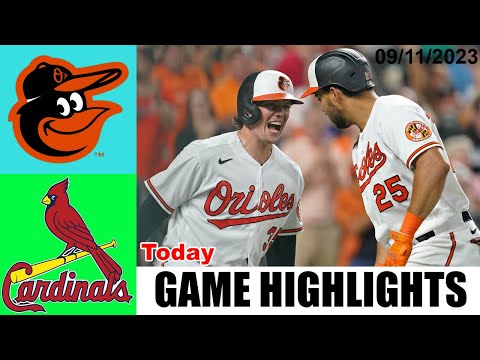 St.Louis Cardinals vs Baltimore Orioles HIGHLIGHTS  [TODAY] September 11, 2023