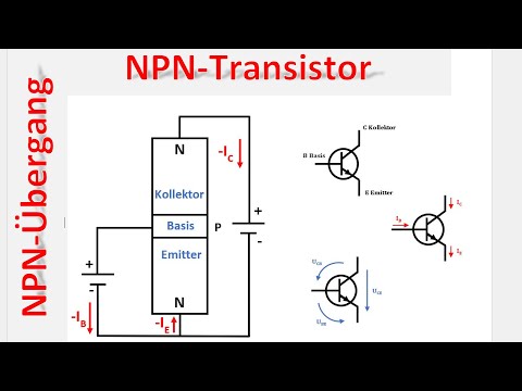 Function of the NPN junction and the NPN transistor / electronics