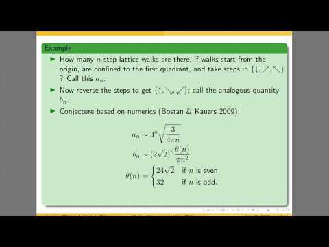 Higher Dimensional Lattice Walks: Connecting Combinatorial and Analytic Behavior