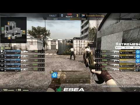 ax Casts CS:GO with Profeci - ESEA NA - Bravado vs VAULT