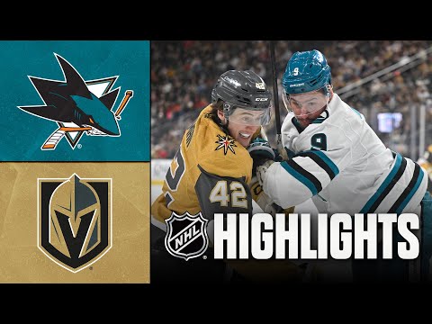Sharks vs. Golden Knights | NHL Highlights | December 23, 2025