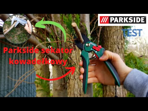 Sekator kowadełkowy Parkside/czym różni się od nożowego?TEST/OGRODOWO