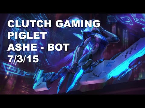 Clutch Gaming Piglet Bot Ashe vs Ezreal - KR Grandmaster Patch 10.9
