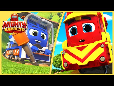Nate and Milo Stay on Track 🛤| Mighty Express | Cartoons for Kids