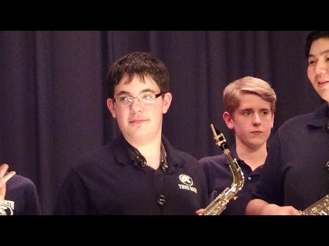 Julian in Advanced Jazz Band Finale