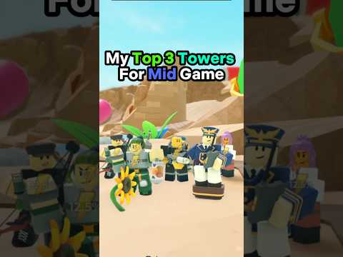 My Top 3 Mid Game Towers in TDS! #robloxtds #tds
