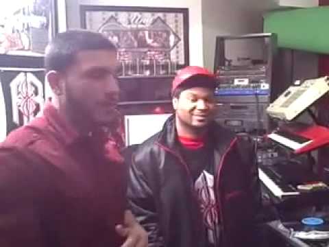 Xplicit in the studio with producer Red Spyda