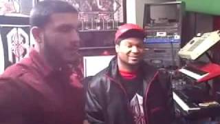 Xplicit in the studio with producer Red Spyda