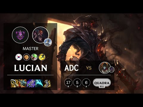Lucian ADC vs Jhin - KR Master Patch 10.25