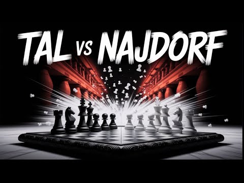 Mikhail Tal - Miguel Najdorf  1-0. Sicilian Scheveningen. 1960. Leipzig