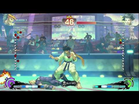 mok11bk [Makoto] vs Ginger1998 [Adon] SSF4 Japanese Online Ranked Matches - TRUE HIGH-DEF