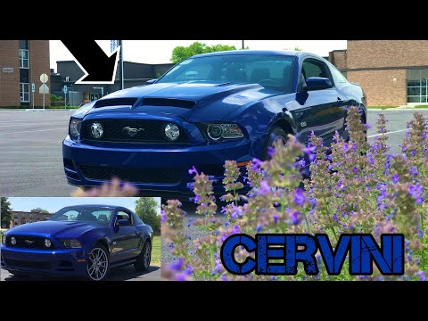 CERVINI Ram Air Type 4 HOOD INSTALL For My MUSTANG!!